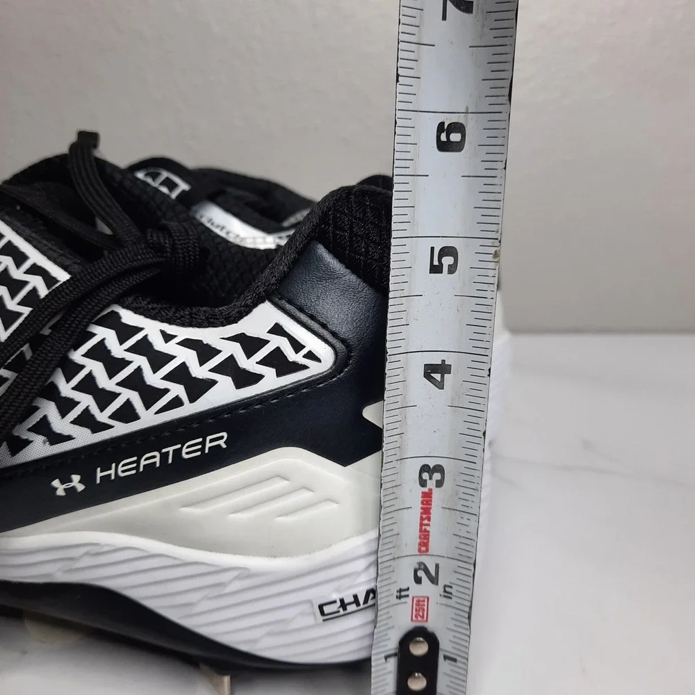 Under Armour Authentic MLB Mens Sz 15 Heater Charged Baseball Cleats Black White